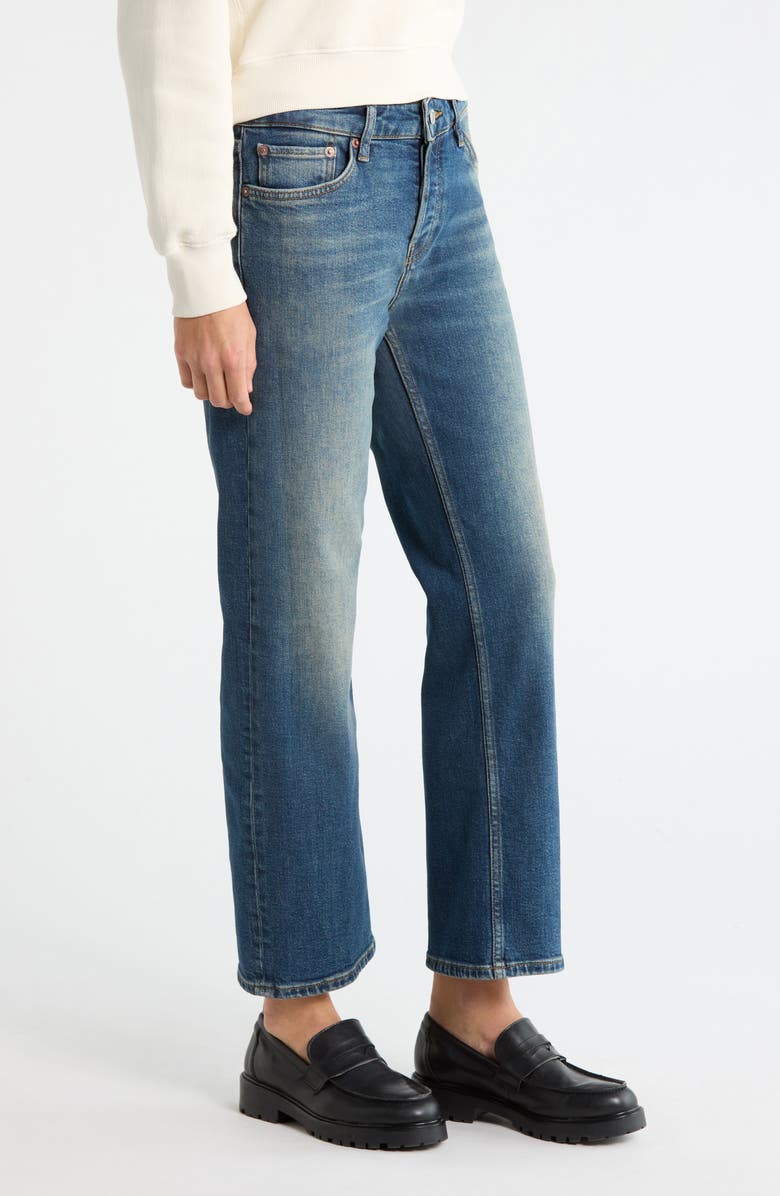 Re/Done Slim Straight Crop Jeans, Alternate, color, Smoke Water