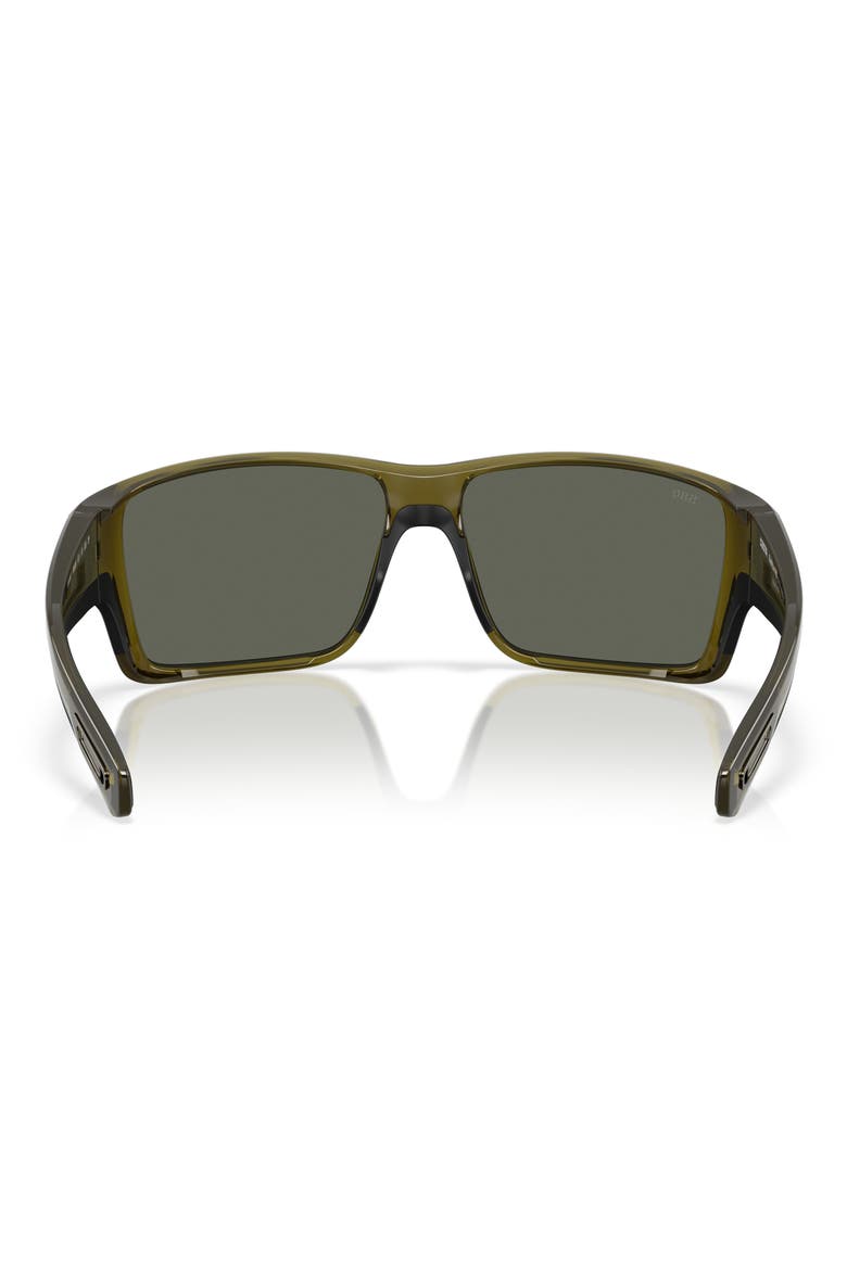 63mm Polarized Rectangular Sunglasses, Alternate, color, SEAGRASS/ GRAY