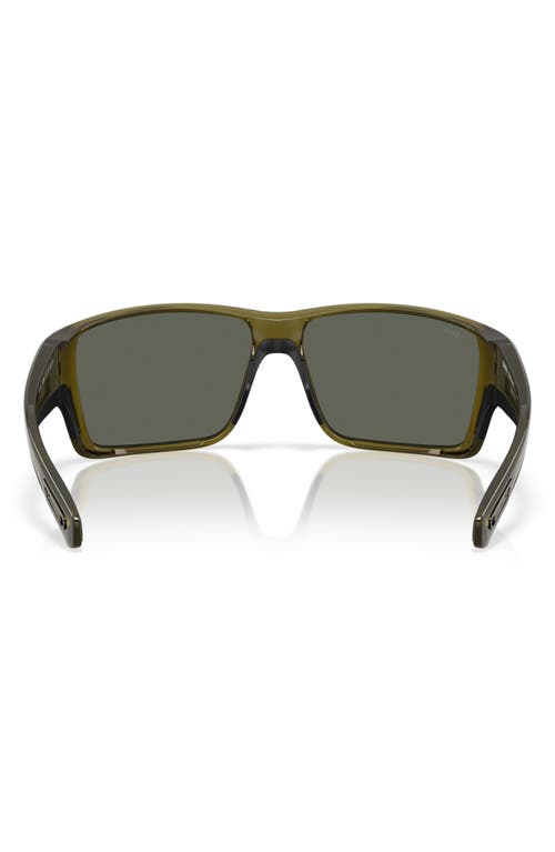 COSTA DEL MAR COSTA DEL MAR 63MM POLARIZED RECTANGULAR SUNGLASSES