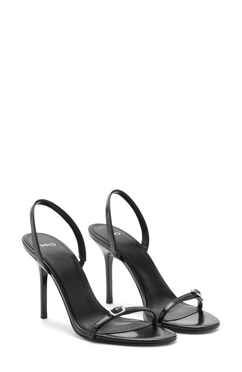Mango Slingback Sandal In Black