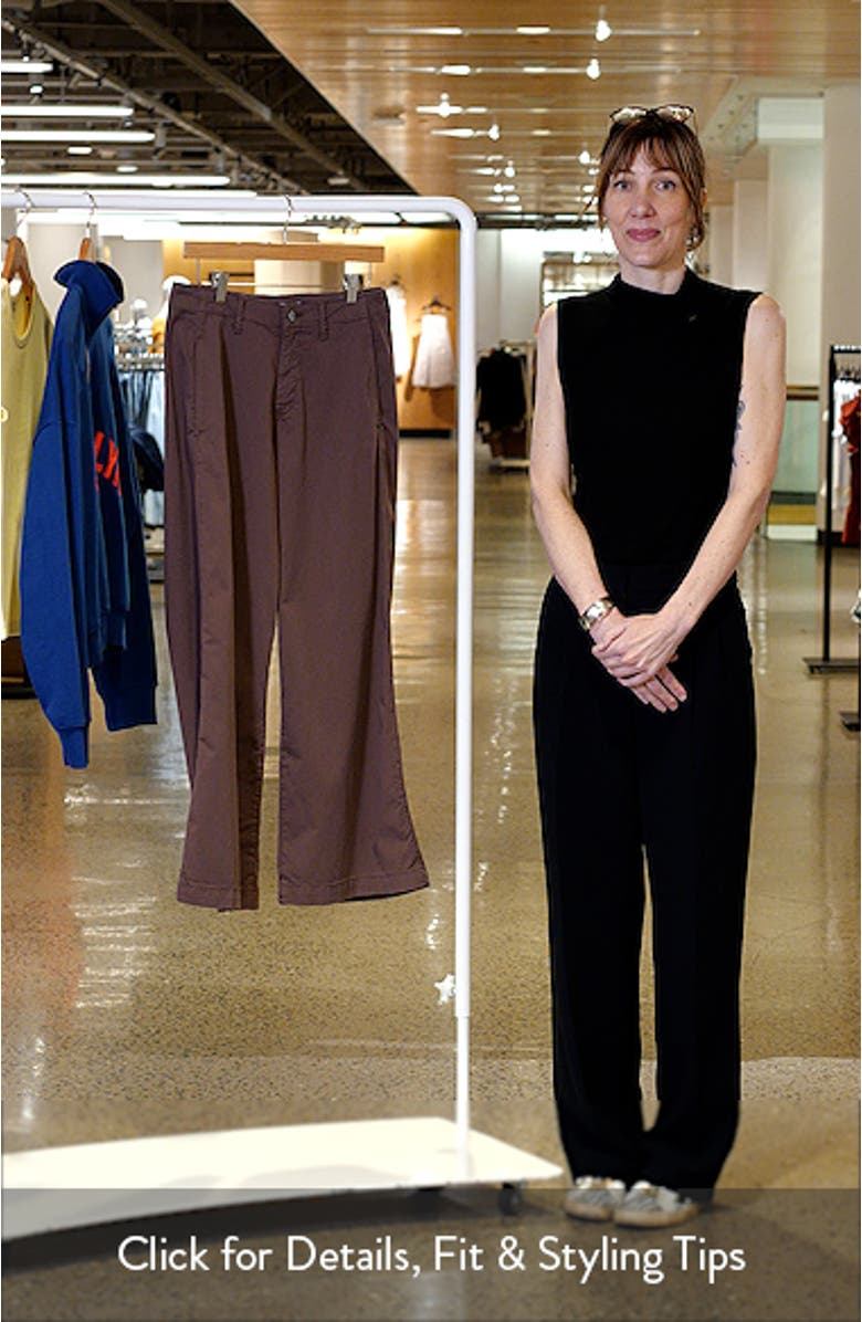 Lorimer Stretch Cotton Wide Leg Pants, sales video thumbnail