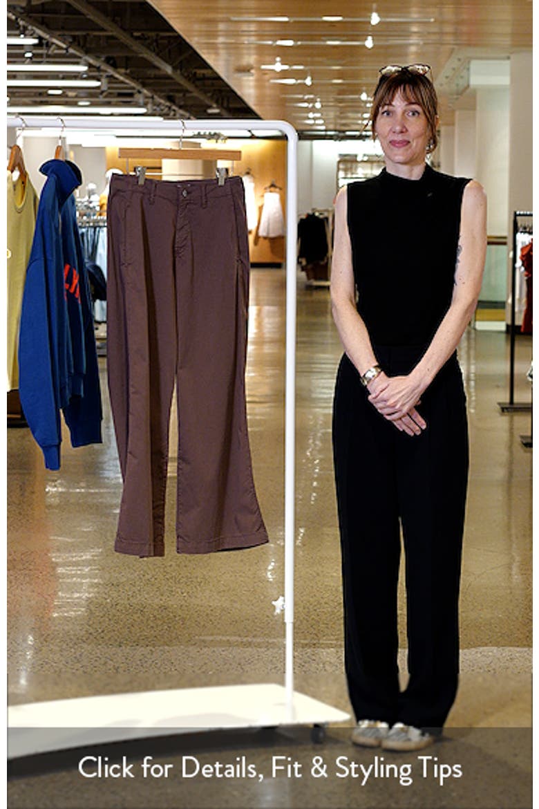 Lorimer Stretch Cotton Wide Leg Pants video