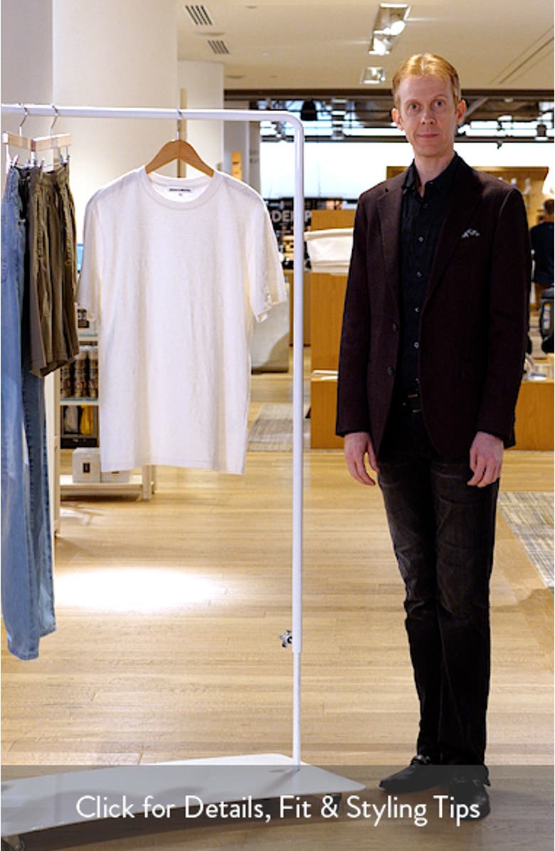 Slim Fit Organic Cotton Slub T-Shirt, sales video thumbnail