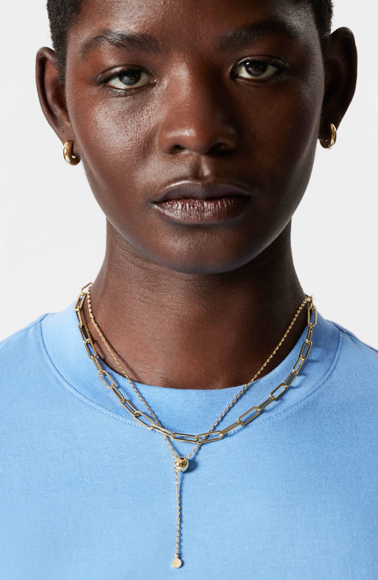 & Other Stories Crewneck Organic Cotton T-Shirt, Alternate, color, New Blue Medium