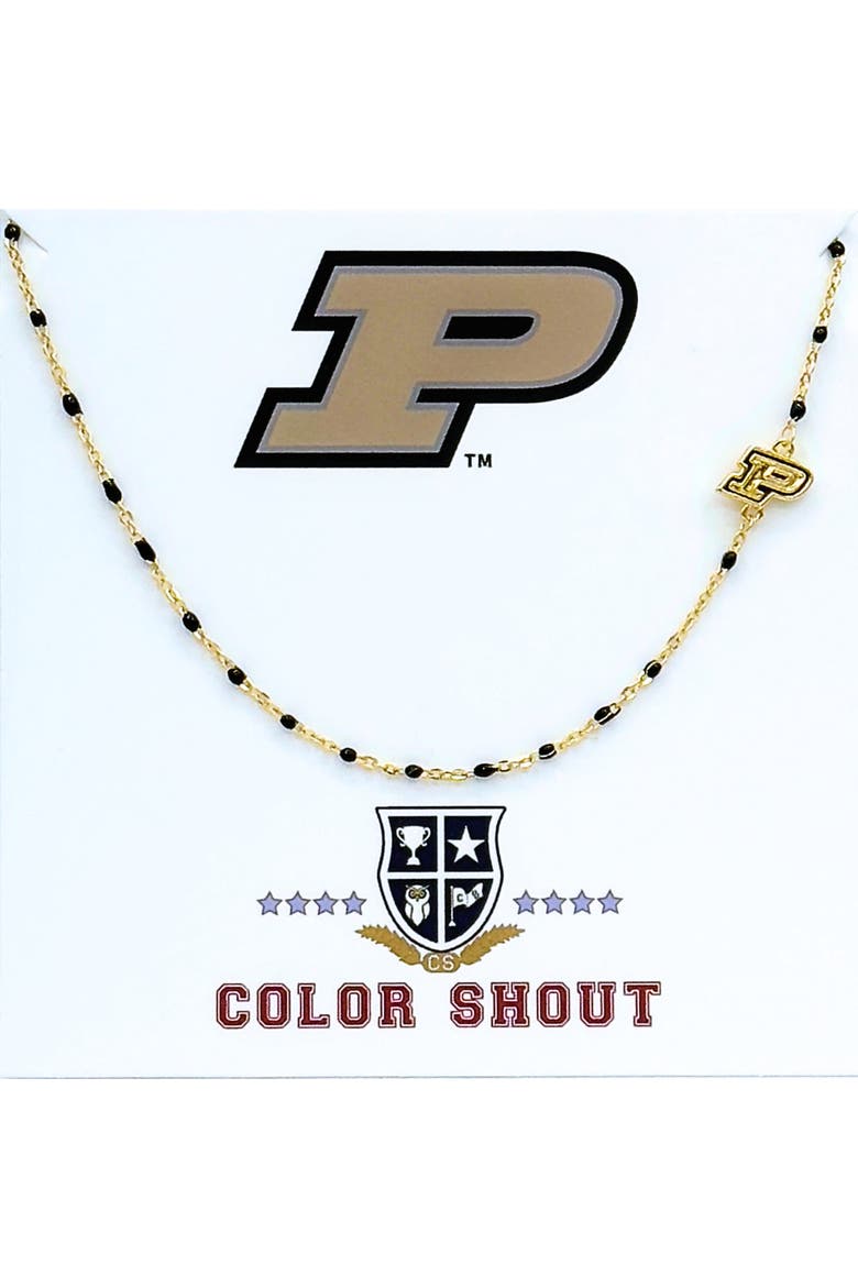 Purdue Side Necklace, Main, color, Yellow Gold