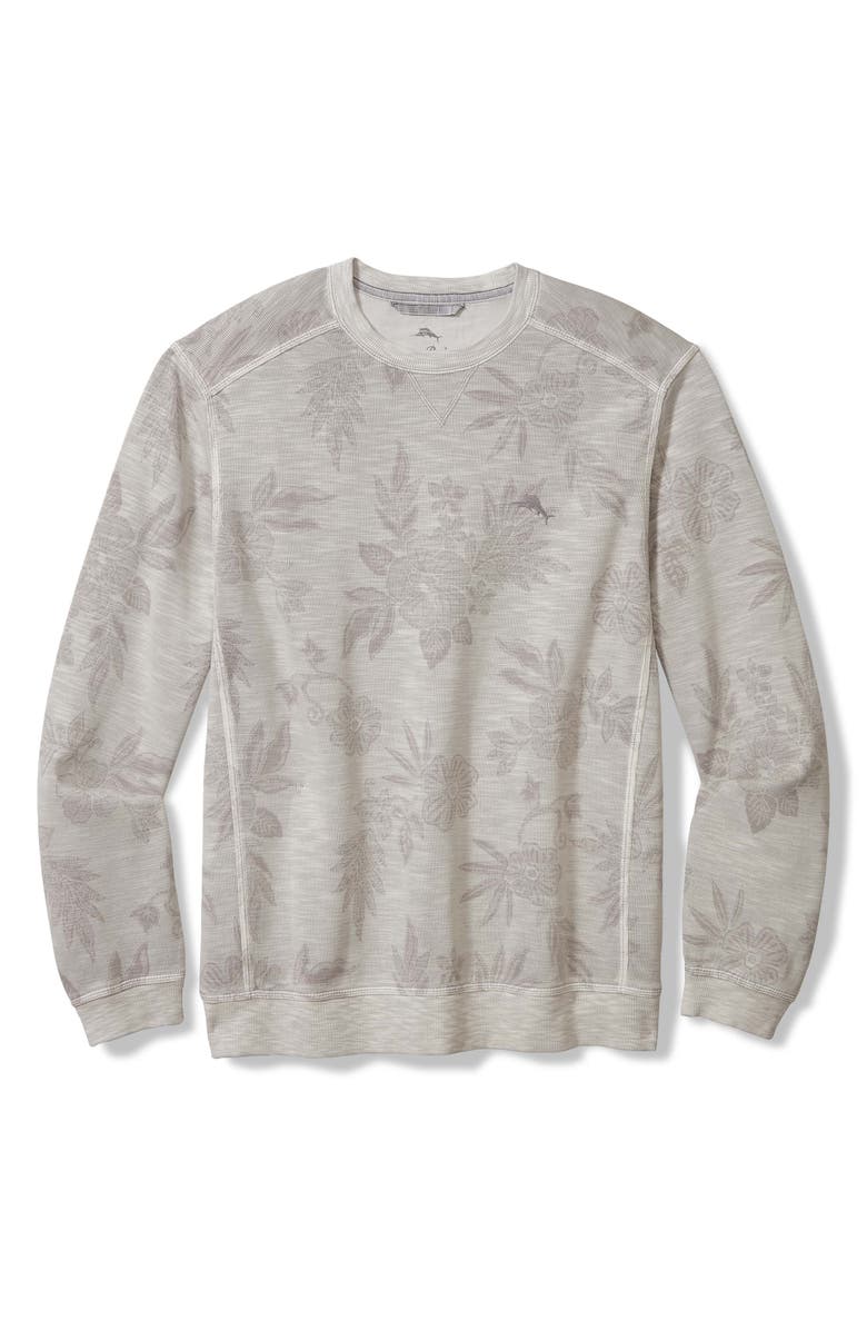 Tommy Bahama Tobago Bay Blooms Floral Sweatshirt, Main, color, Featherstone