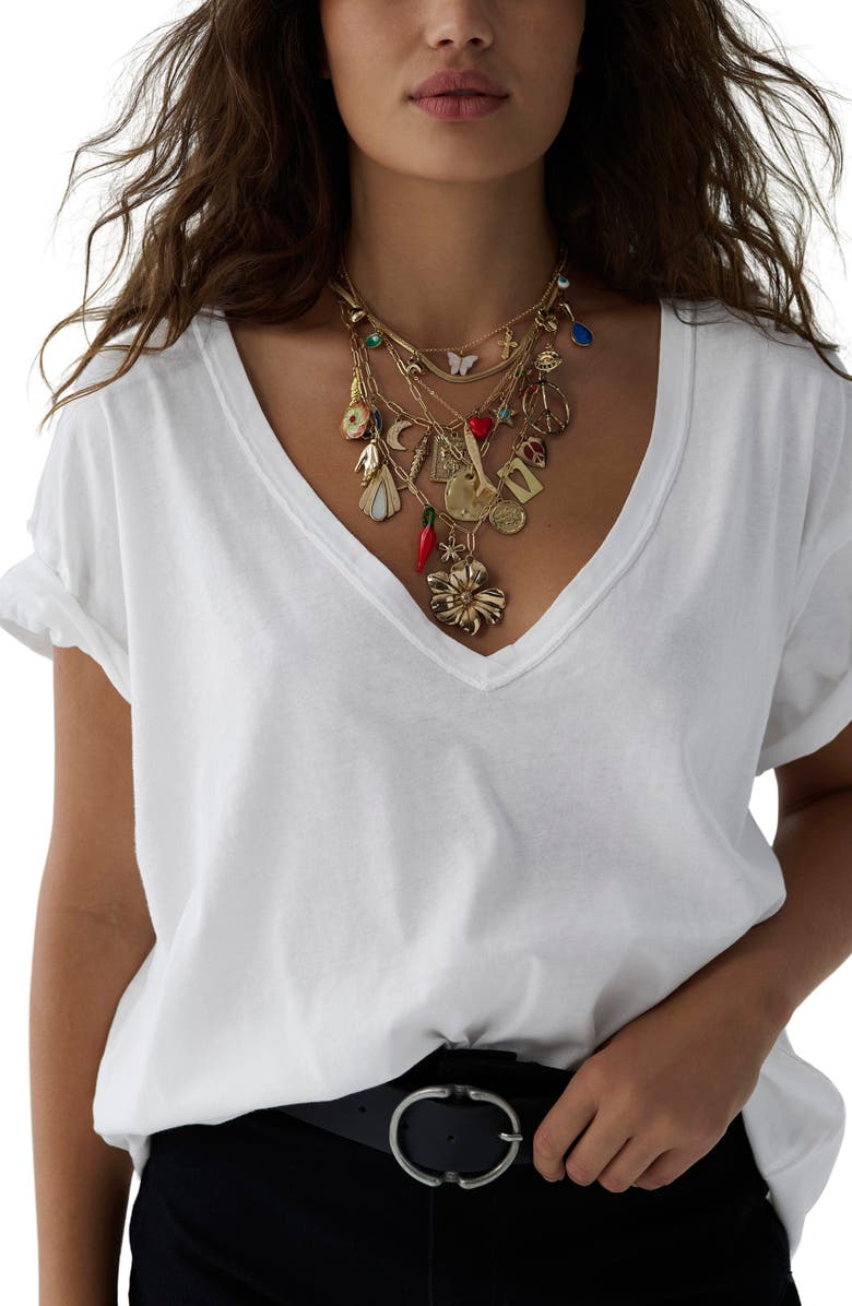 Nina V-Neck Cotton T-Shirt
