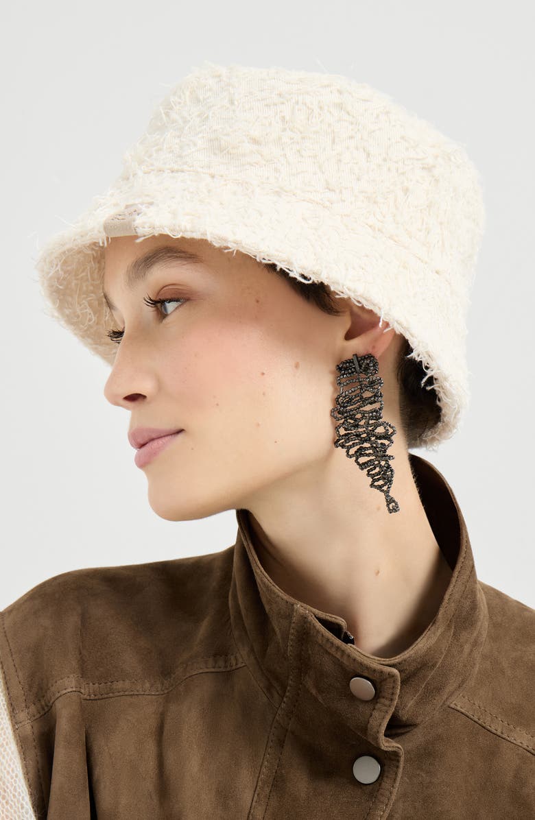 Brunello Cucinelli Bucket hat, Alternate, color, Ivory