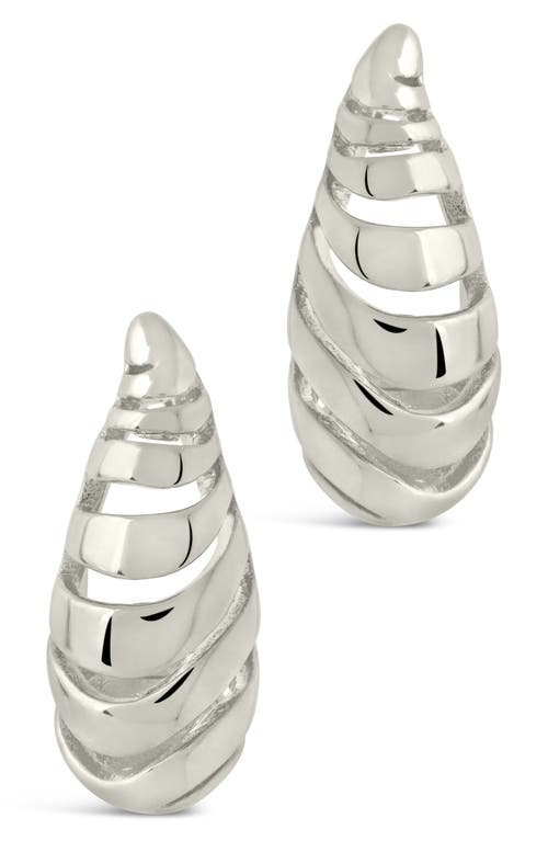 Sterling Forever Carla Coiled Stud Earrings