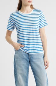 Alex Mill Garcon Stripe Linen Blend T-Shirt