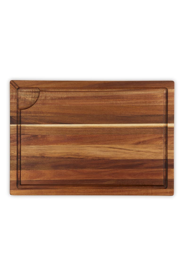 Acacia Wood Butcher Block Cutting Board, Alternate, color, WOOD