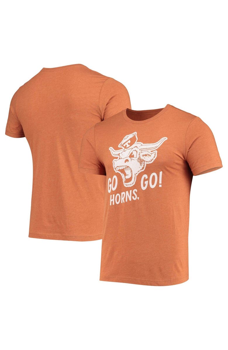 HOMEFIELD Men's Homefield Heathered Texas Orange Texas Longhorns Vintage Go Horns Go T-Shirt, Main, color, 