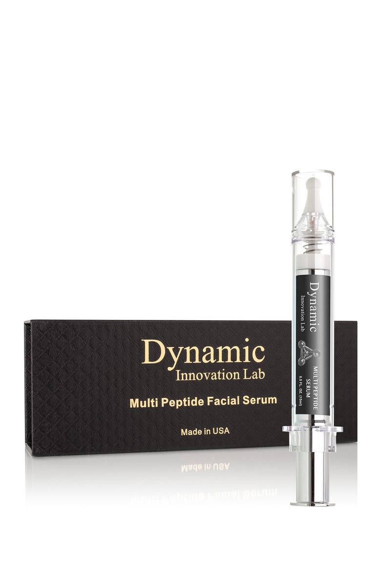 DYNAMIC INNOVATION LABS Wrinkle Reducing Multi Peptide Facial Serum Treatment, Main, color,