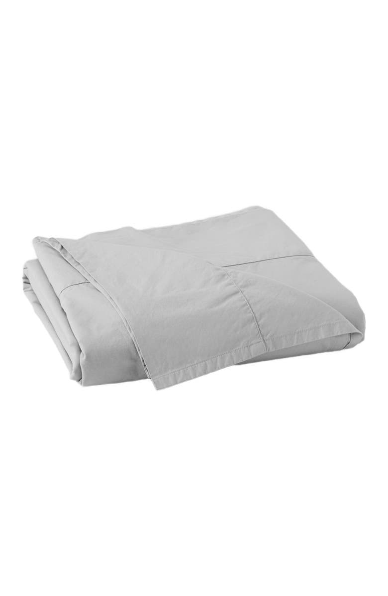 Pact Organic Cool-Air Percale Flat Sheet, Main, color, Lunar