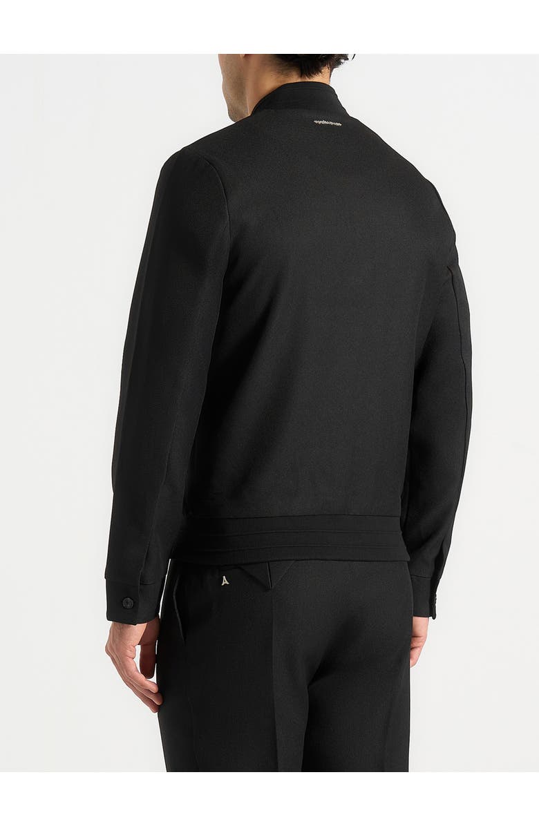 Manière De Voir Sami Tailored Bomber Jacket, Alternate, color, Black