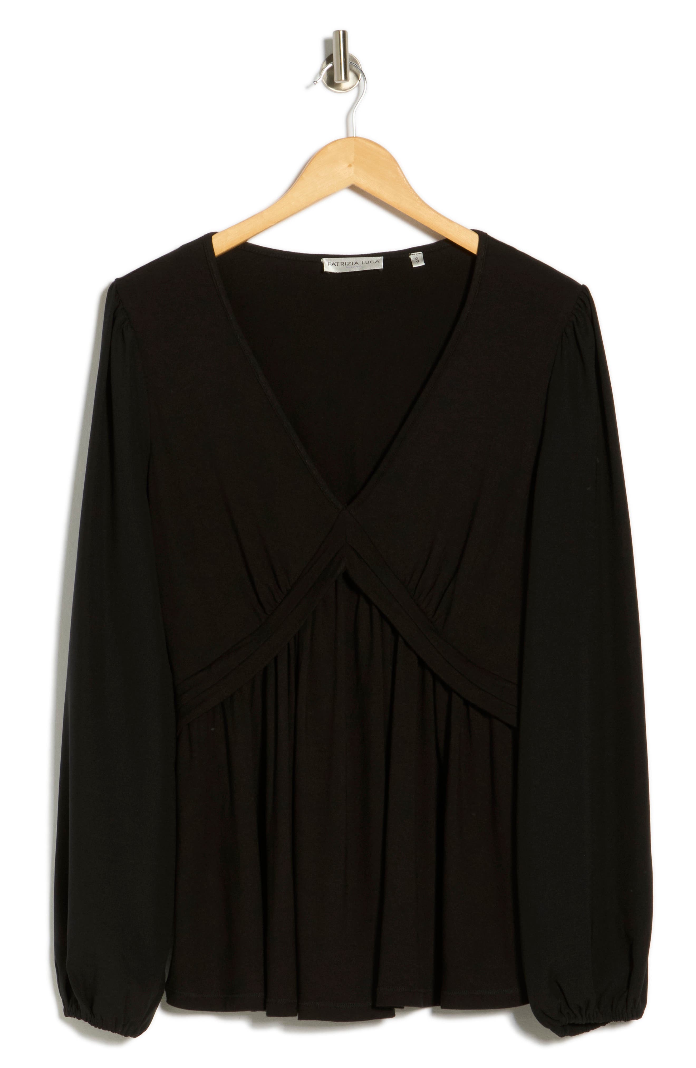 PATRIZIA LUCA V-Neck Flare Top