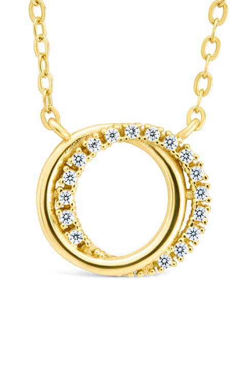 Interlocking Cubic Zirconia Pendant Necklace