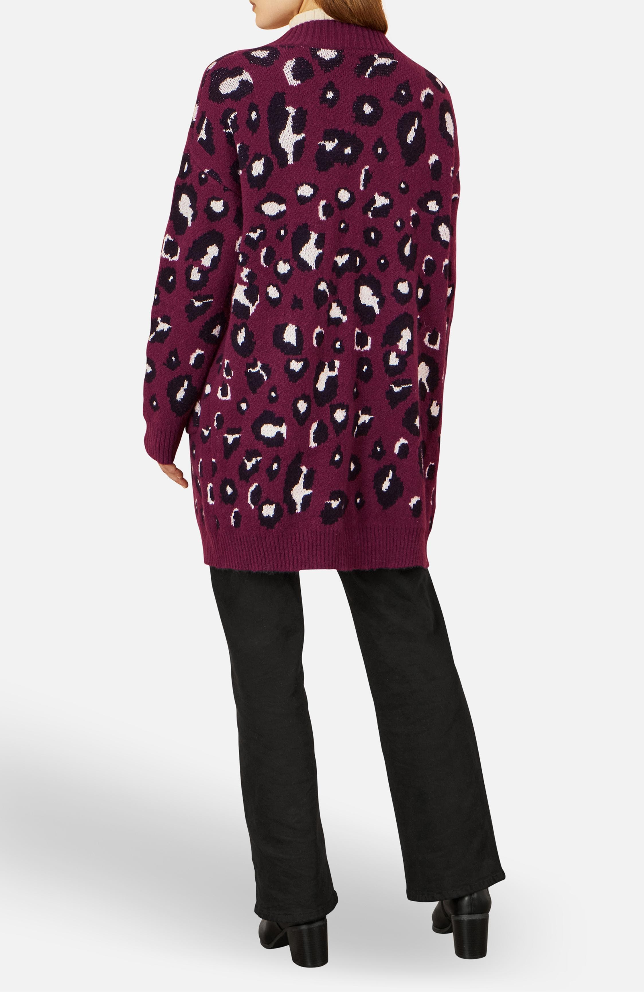 Animal Intarsia Long Cardigan thumbnail 6