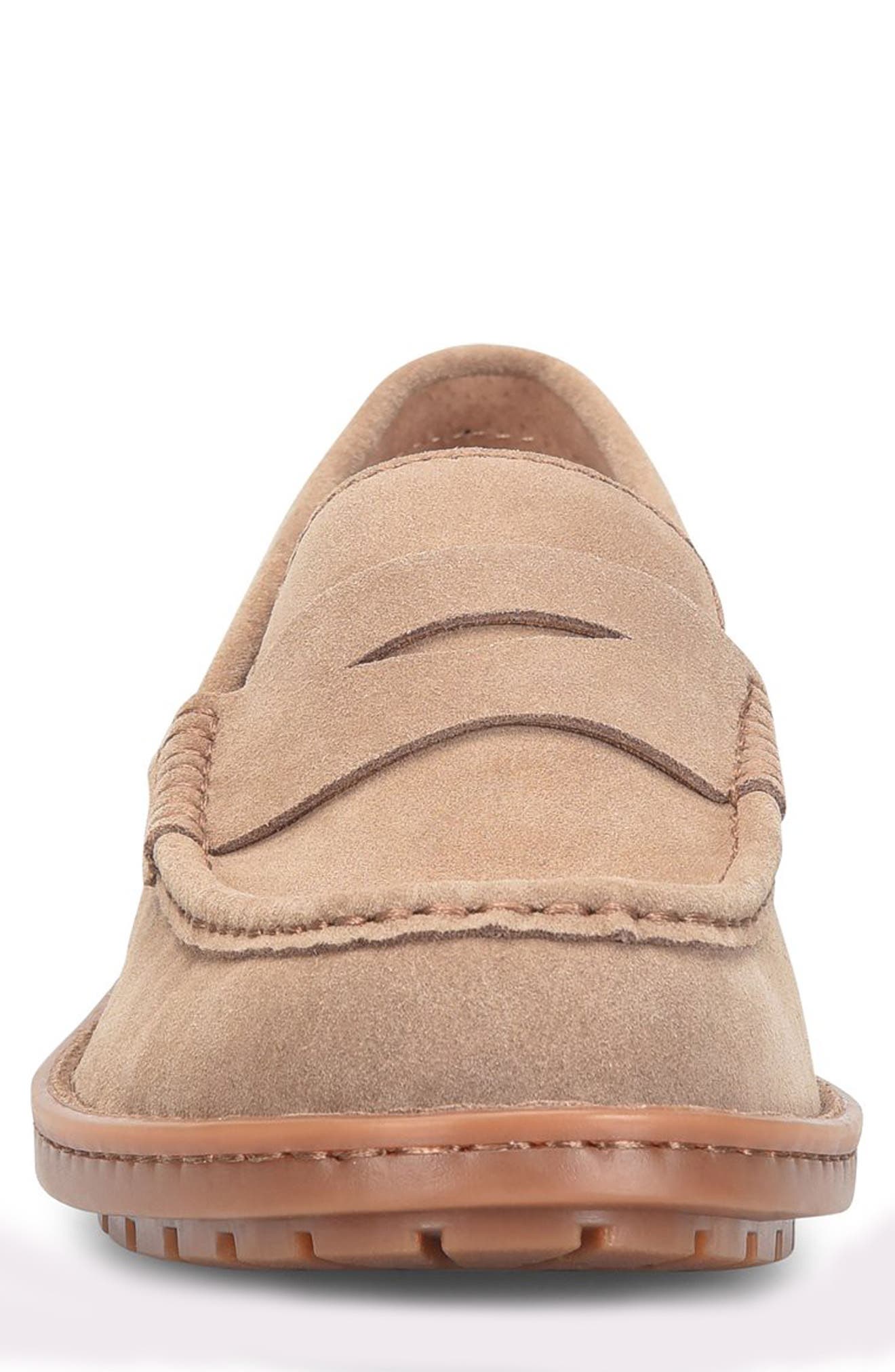 Børn Langley Penny Loafer, Alternate, color, Taupe Suede
