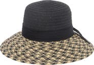 San Diego Hat Contrast Brim Woven Hat