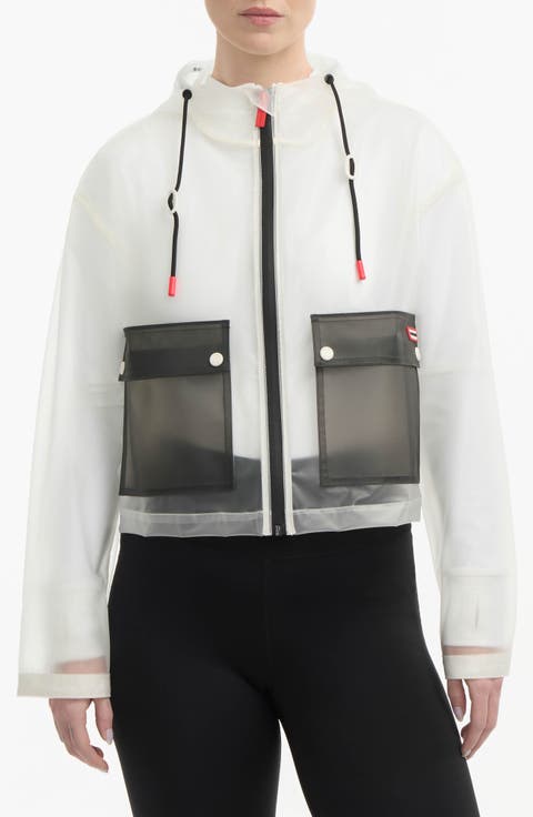 Jessie Colorblock Transparent Crop Jacket