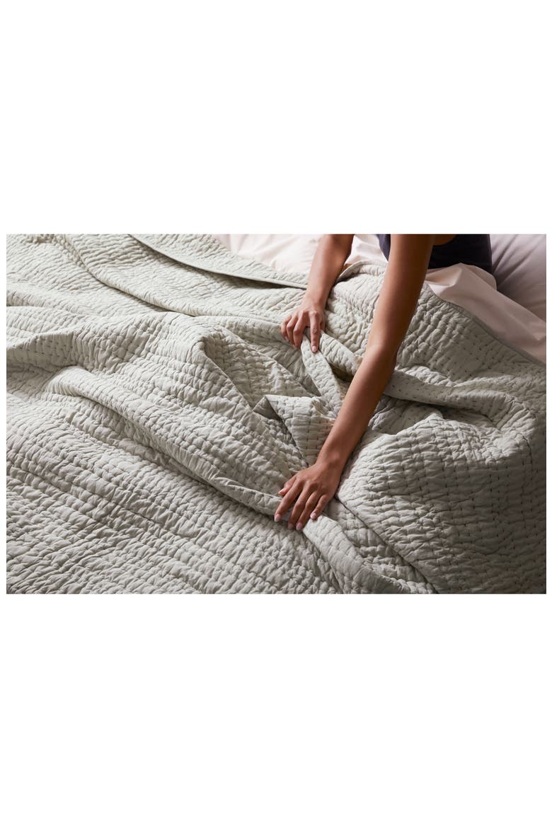Organic Cotton Chambray Quilt, Alternate, color, LAUREL CHAMBRAY