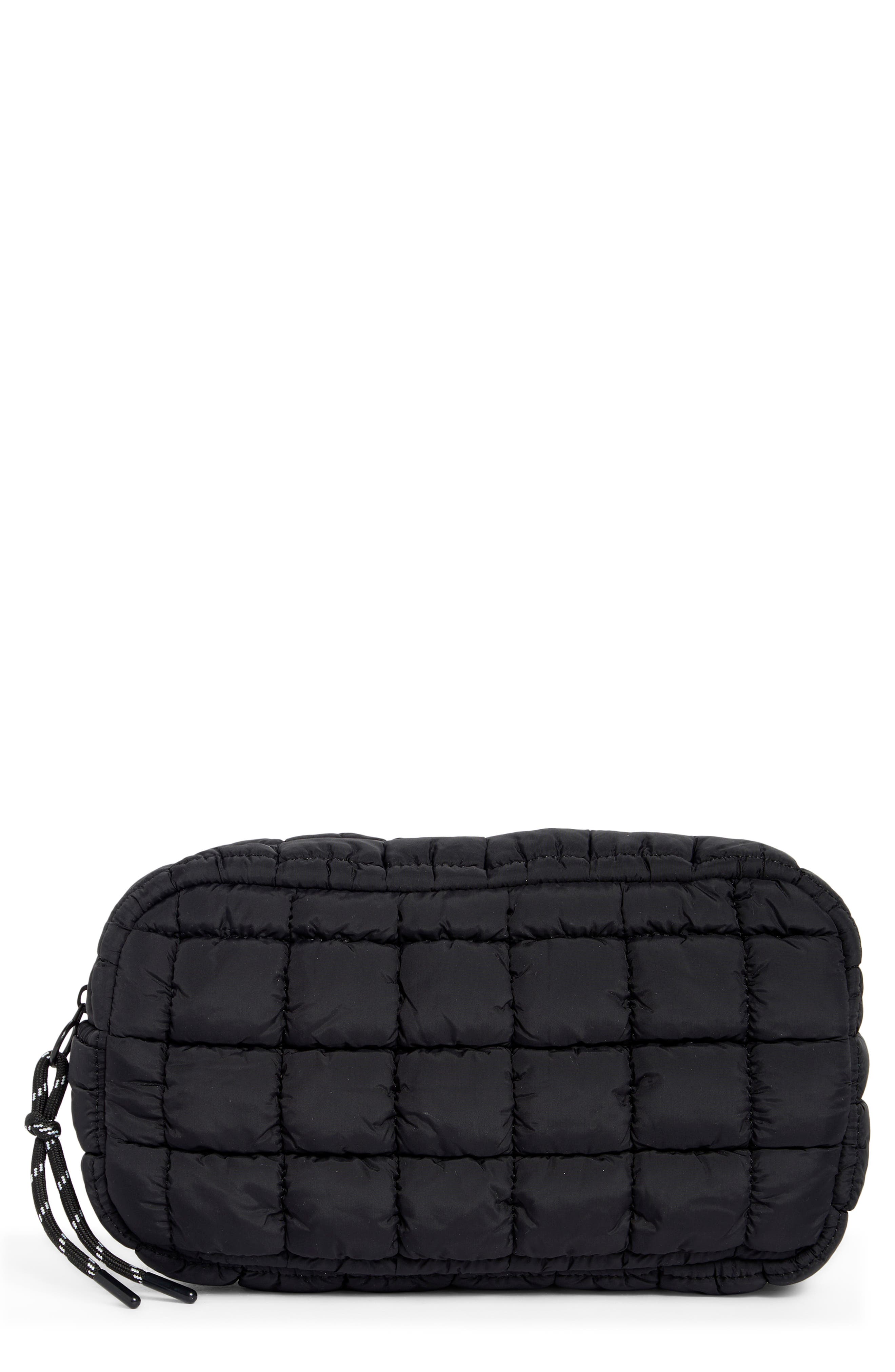 URBAN EXPRESSIONS HANDBAGS Quilted Nylon Cosmetic Pouch