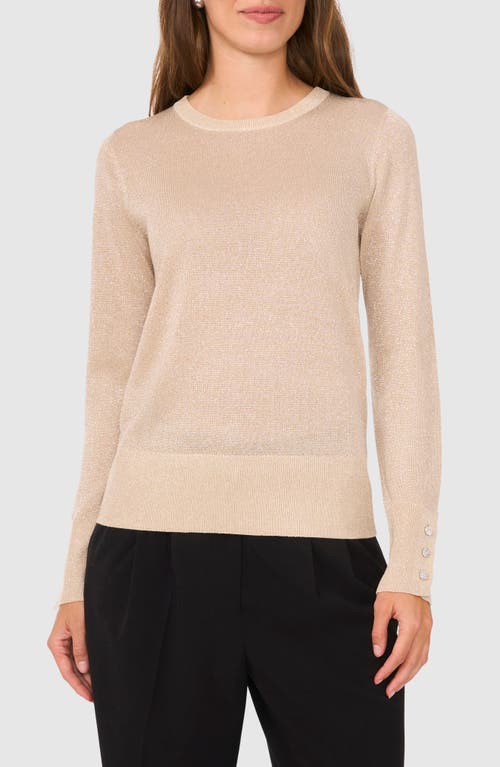 Halogenr Halogen(r) Rhinestone Button Sweater In Pearl Ivory
