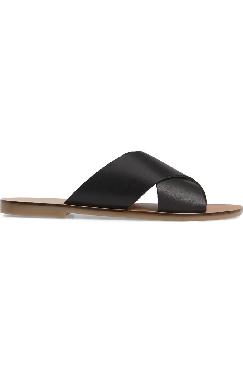 Topshop Holiday Cross Strap Sandal, Alternate, color,