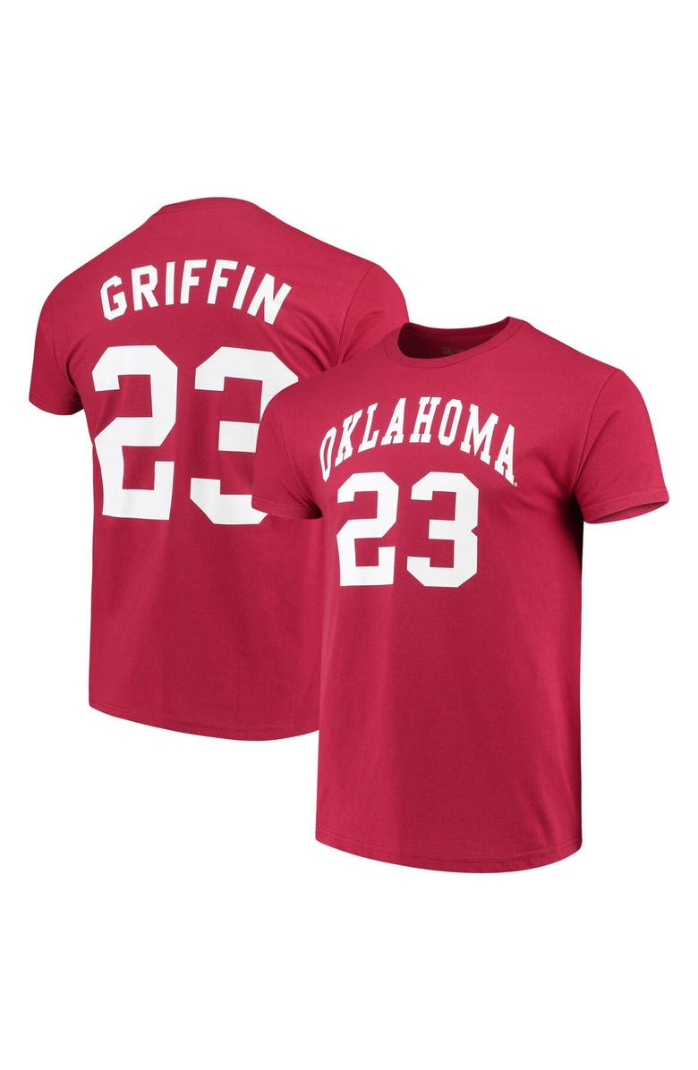 Retro Brand Men's Original Retro Brand Blake Griffin Crimson Oklahoma Sooners Alumni Basketball Jersey T-Shirt, Alternate, color,