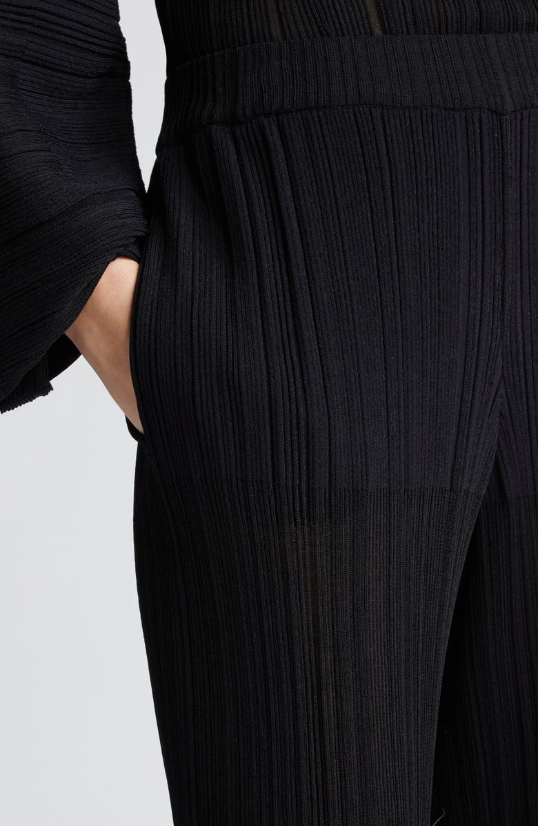 Stella McCartney Plissé Knit Pants, Alternate, color,