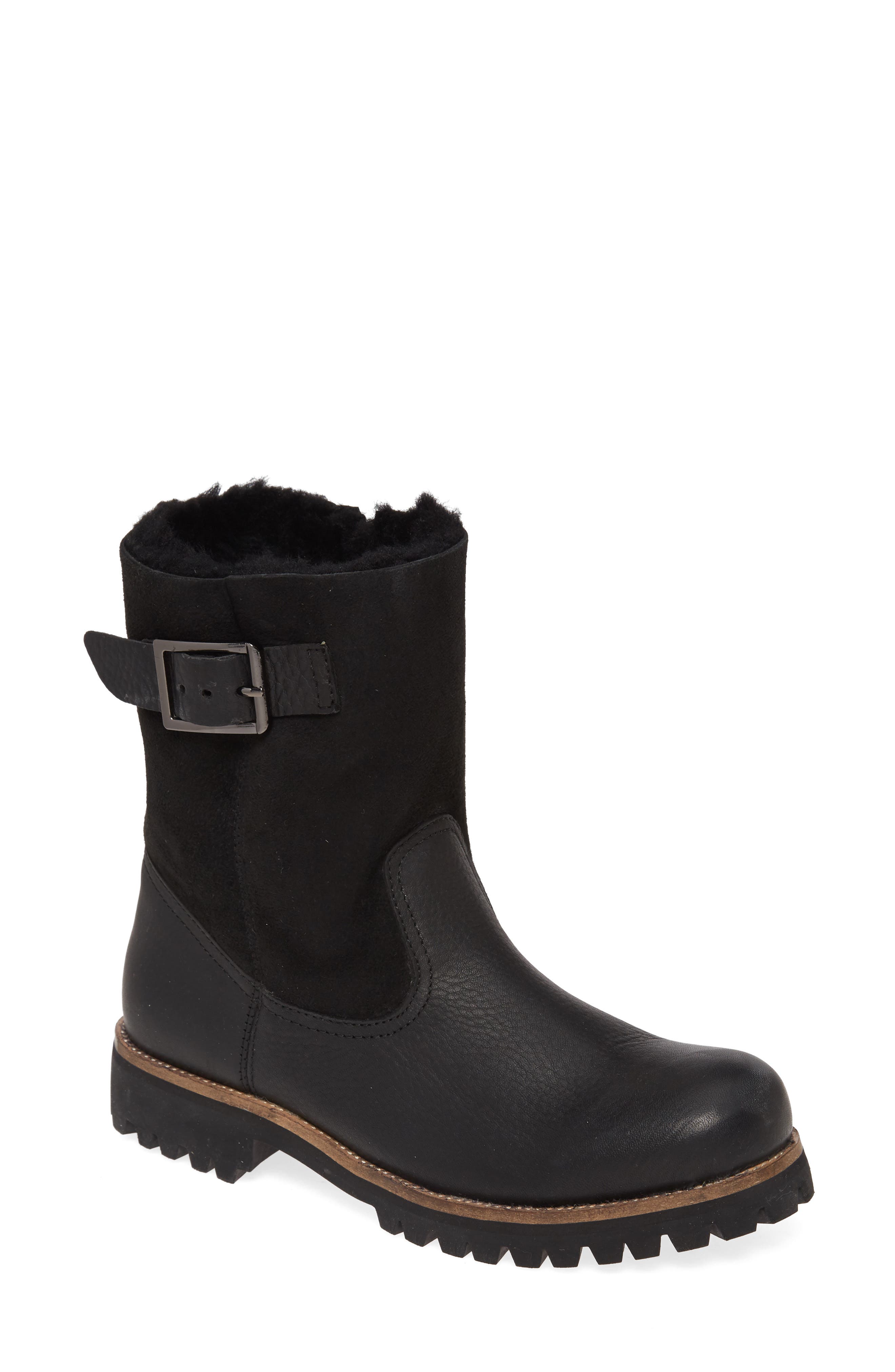 Blackstone OL05 Moto Boot with Genuine Shearling Lining, Main, color, 