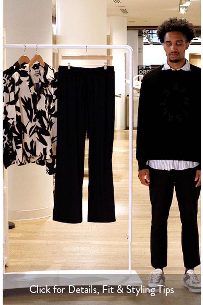 Francis Grid Stretch Nylon Blend Drawstring Pants video