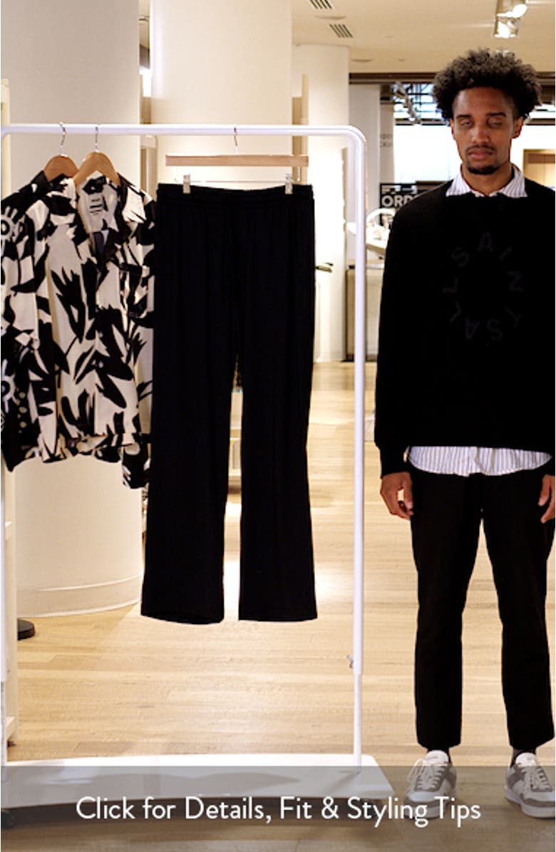 Francis Grid Stretch Nylon Blend Drawstring Pants, sales video thumbnail