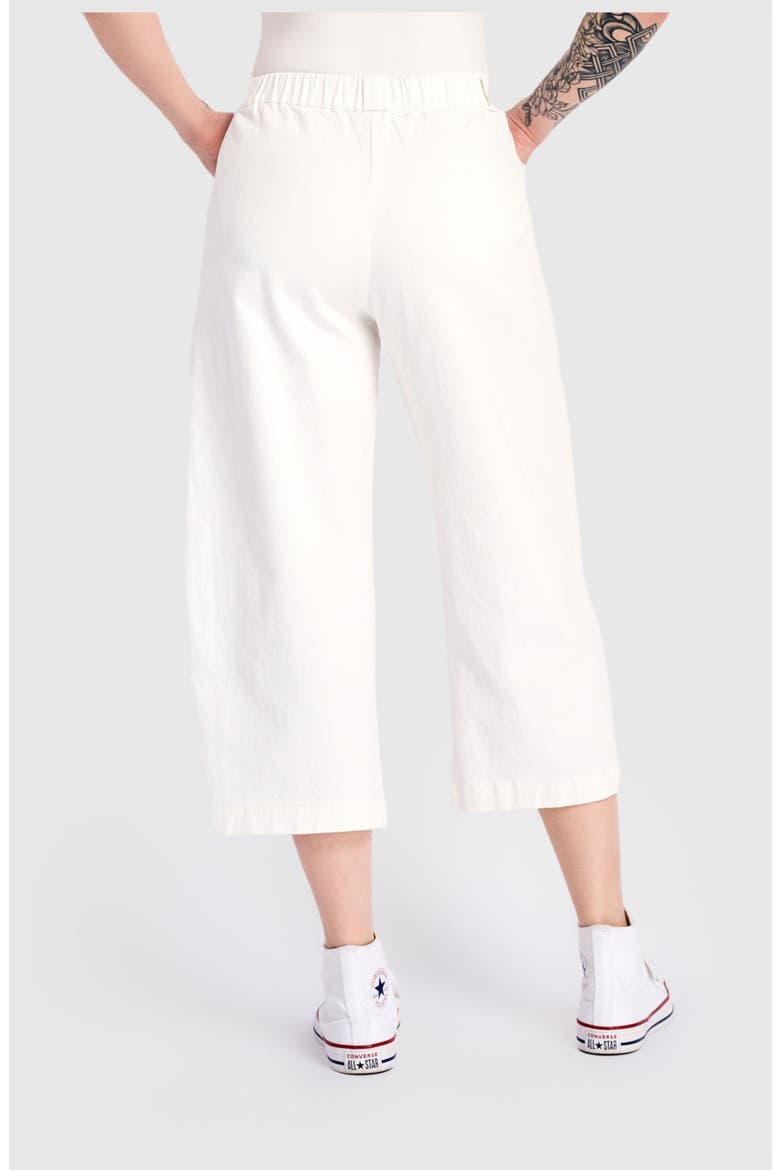 Twill Palma Capri Pants, Alternate, color, White