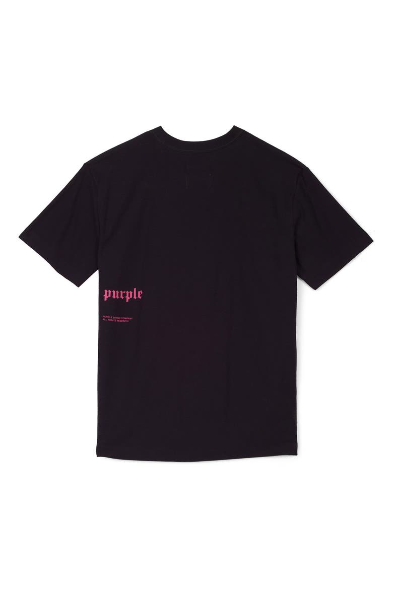 PURPLE Zoom Logo Graphic Tee, Alternate, color, BLACK BEAUTY