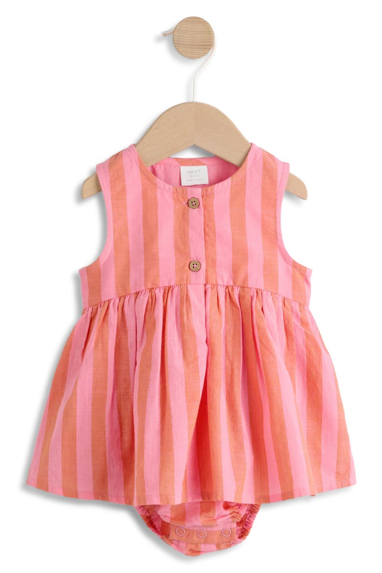 Kids' Stripe Dress & Bloomers Set, Main, color, PINK STRIPE