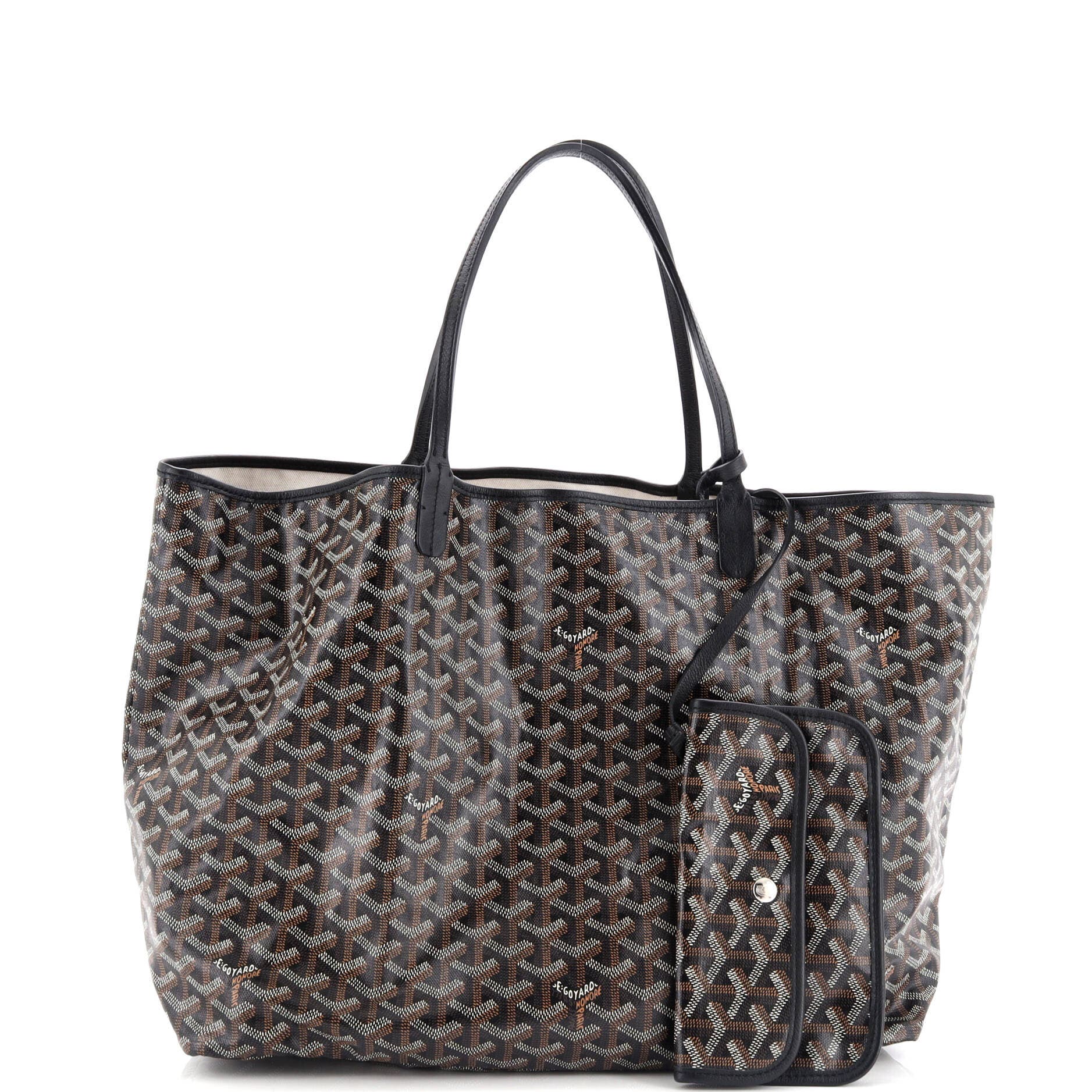 Pre-Owned Goyard Saint Louis Tote Printed Coated Canvas PM, Alternate, color, 