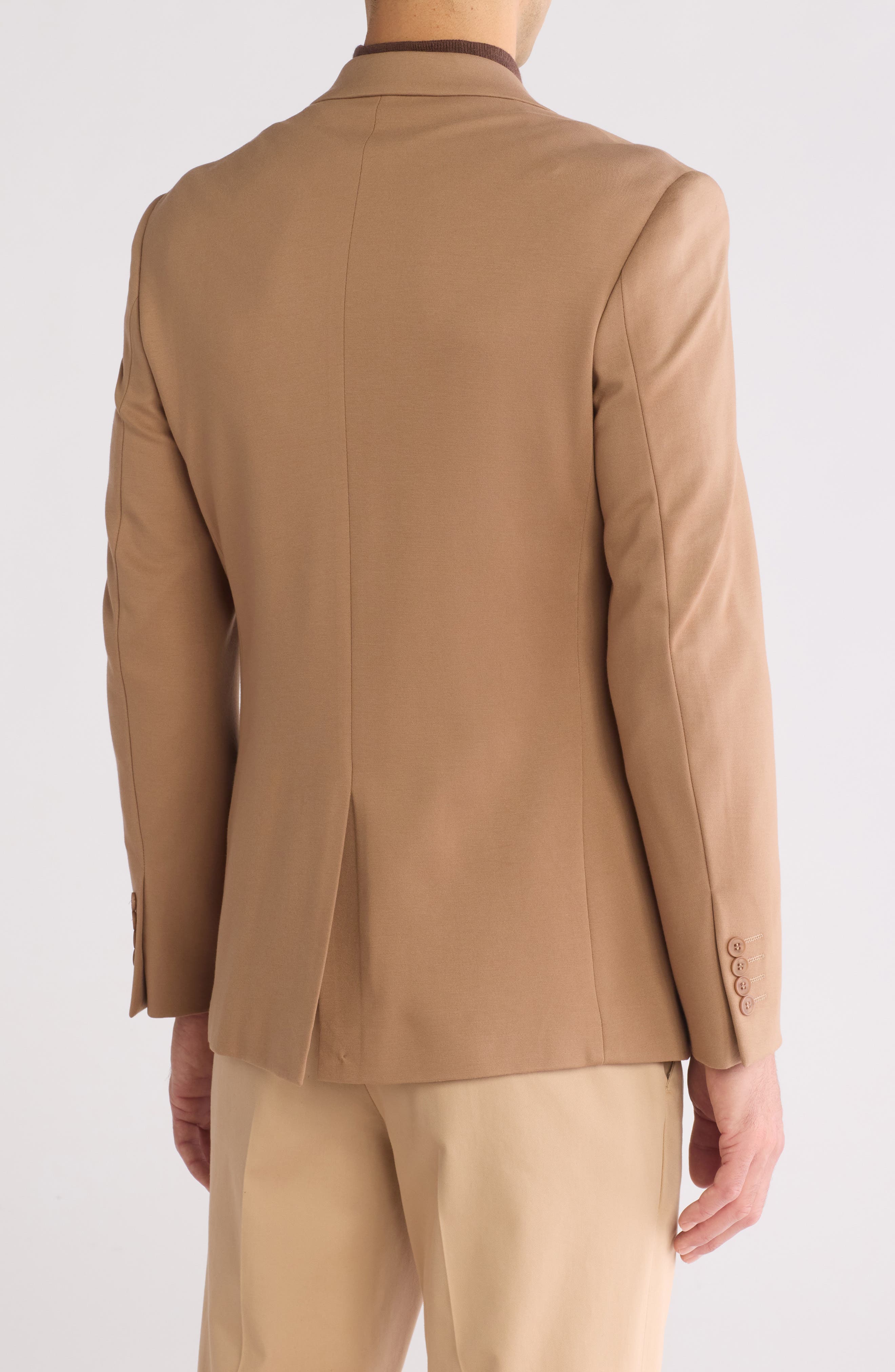 Slim Fit Knit Blazer - image 4