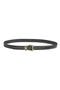 Slim Double Gancio Leather Belt