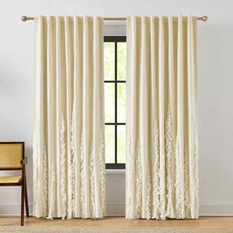 Verdant Path Cotton Blackout Window Panel
