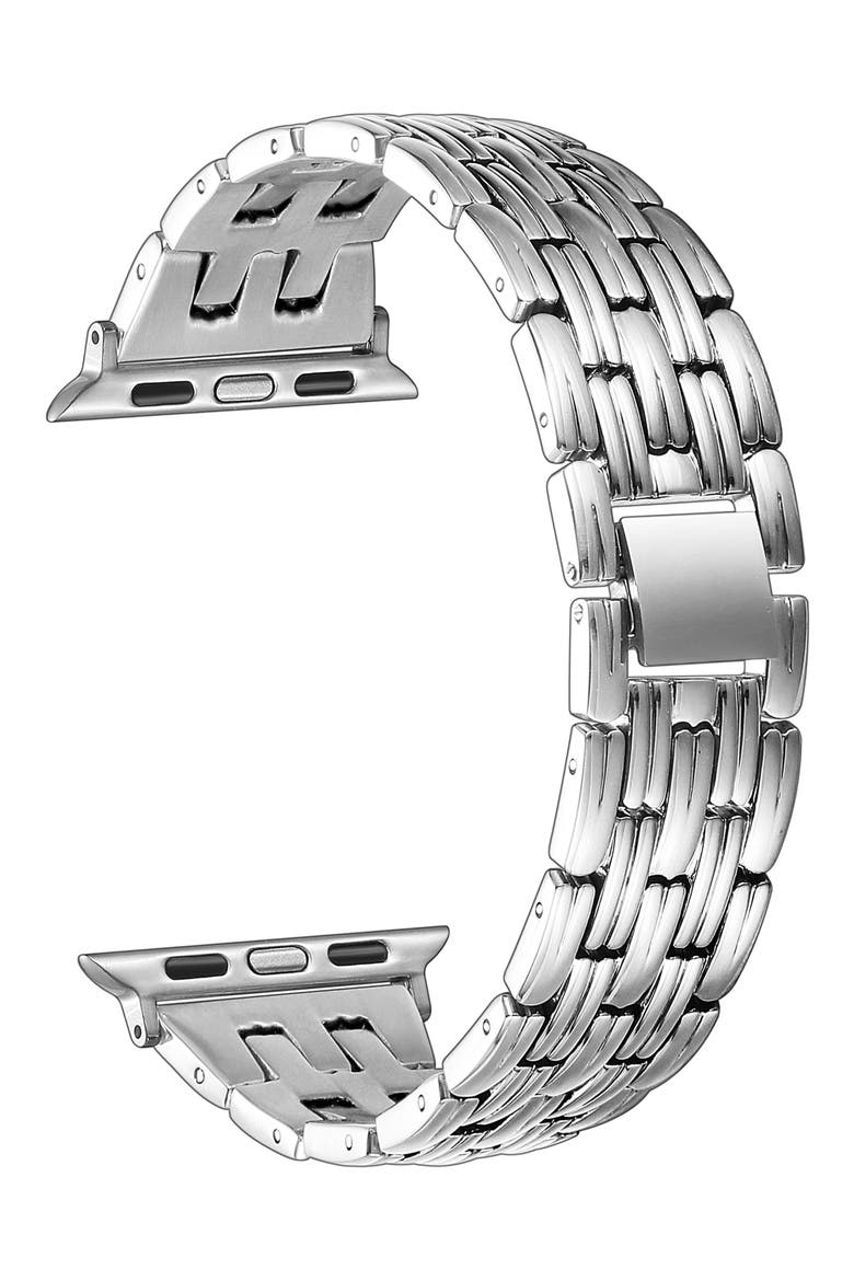 Stainless Steel Apple Watch® Watchband, Alternate, color, SILVER