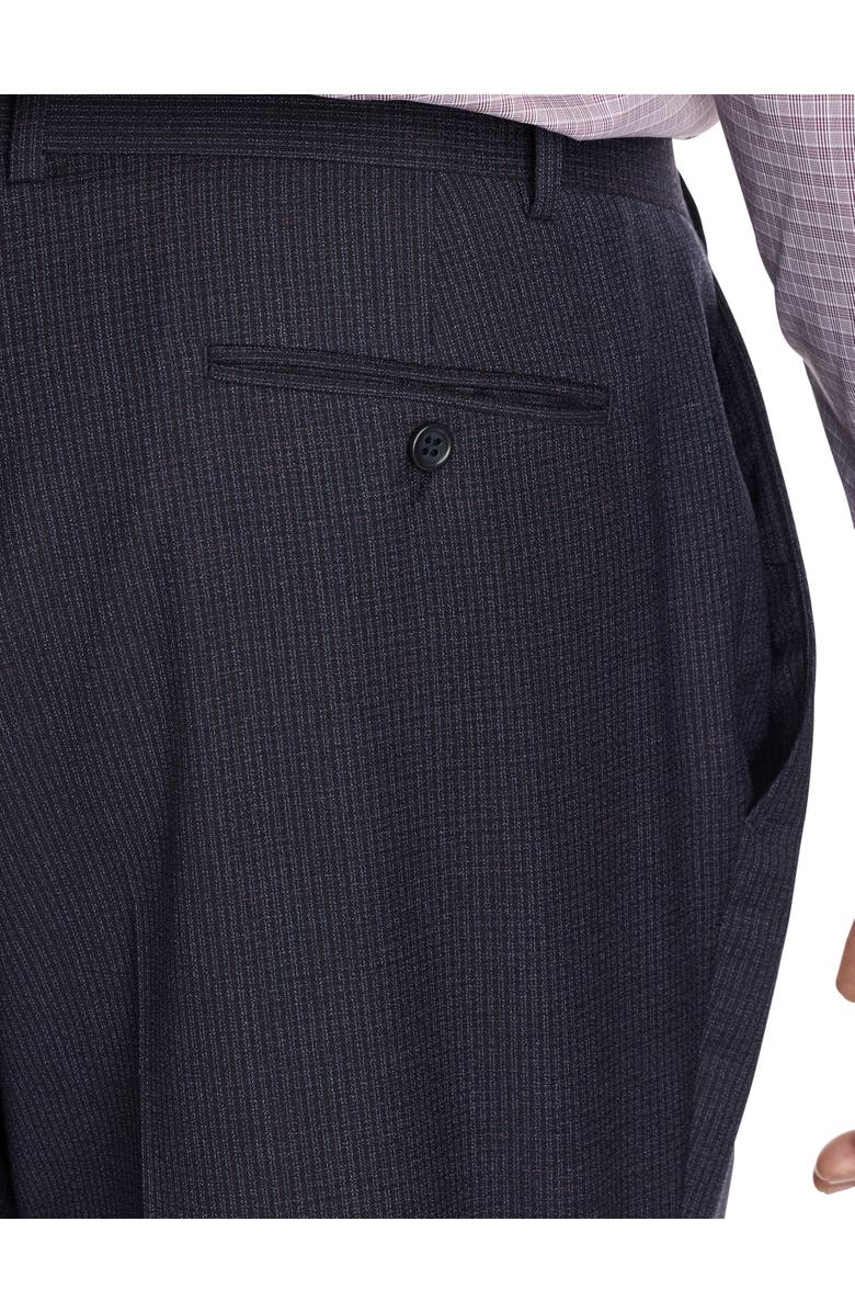 JV Reflex Big & Tall Graph Check Suit Pants, Alternate, color, Purple