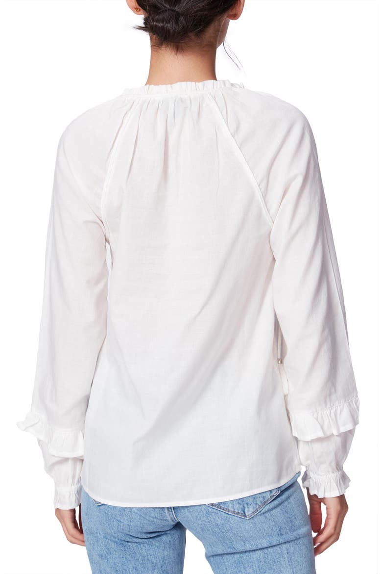 Tailynn Ruffle Blouse, Alternate, color, WHITE