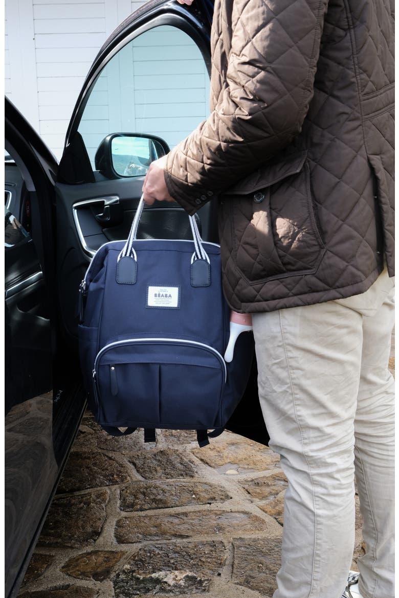 Wellington Diaper Backpack, Alternate, color, NAVY
