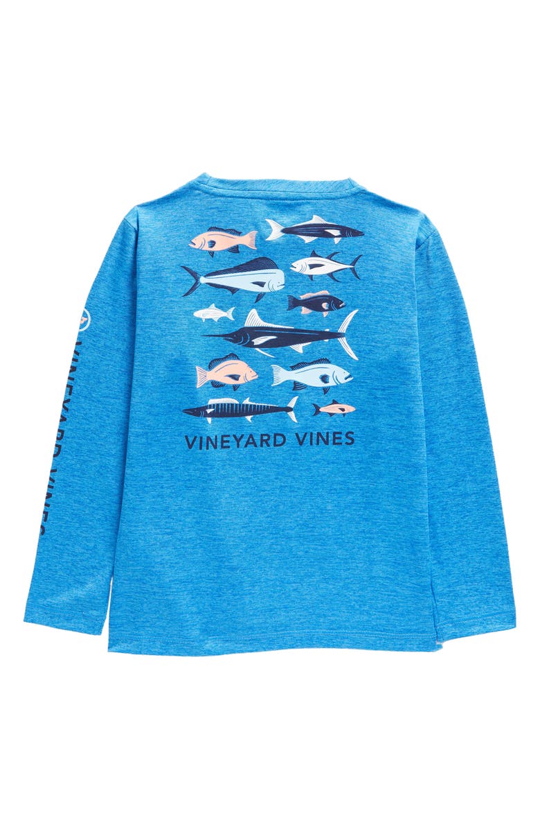 vineyard vines Kids' Fish Harbor Long Sleeve T-Shirt, Alternate, color, 