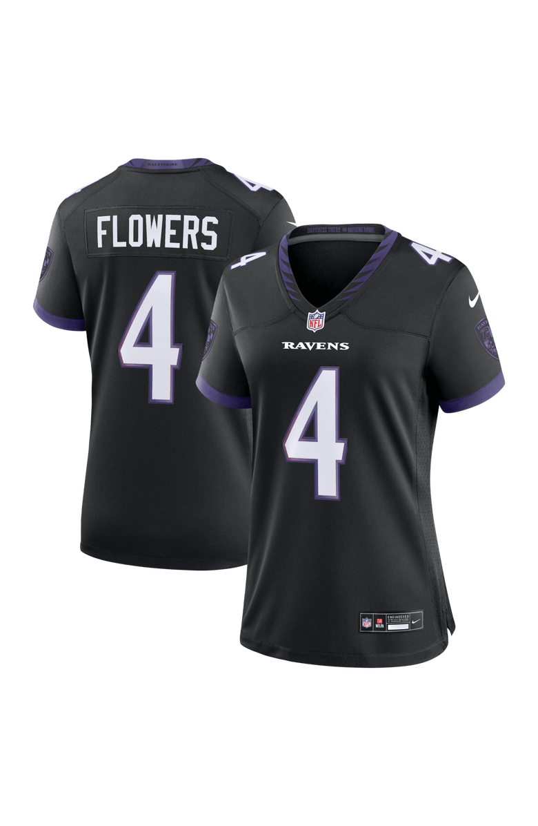 Nike Women's Nike Zay Flowers Black Baltimore Ravens Alternate Game Jersey, Alternate, color, Black