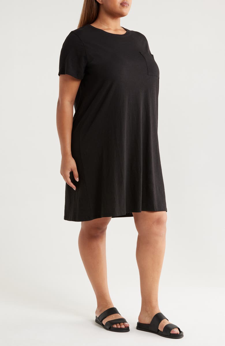 Eileen Fisher Organic Cotton T-Shirt Dress, Alternate, color, 