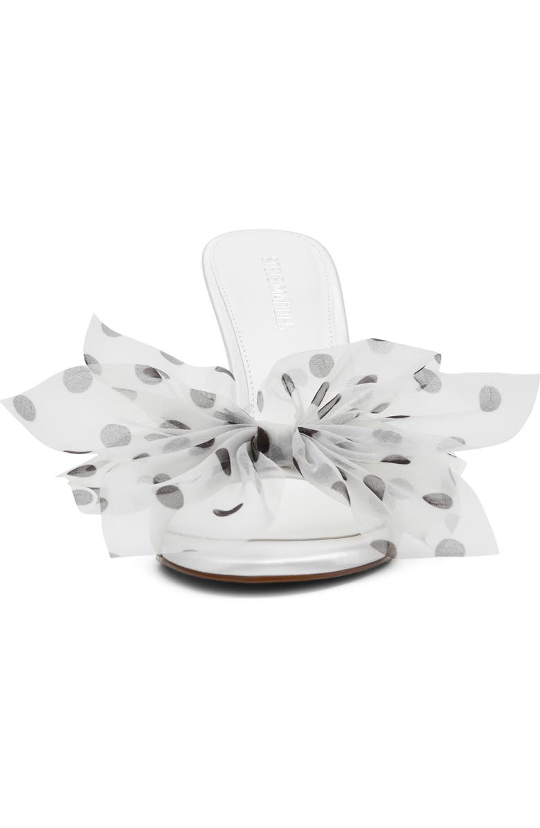 Steve Madden Davina Slide Sandal, Alternate, color, White Polka Dot