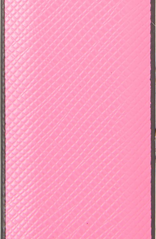 Kate Spade New York Textured Leather Belt In Pizzaz Pink